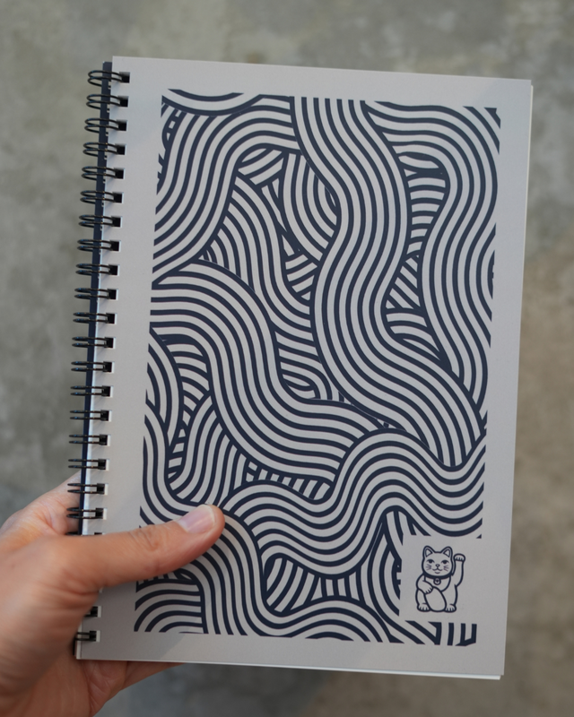 Heureux | Carnet effaçable A5 | Chat chanceux
