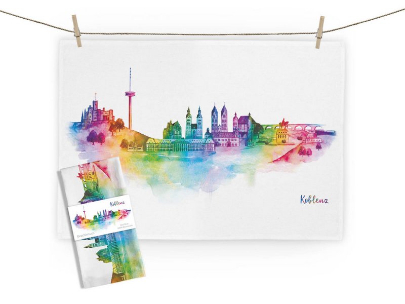 Tea towel Koblenz