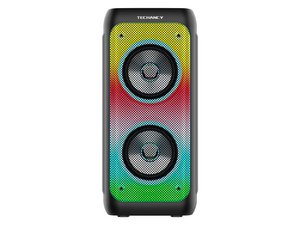 Techancy draadloze Bluetooth-luidspreker TH2637, 2 * 4 inch luidspreker, TWS stereogeluid, led-lichtritmes,