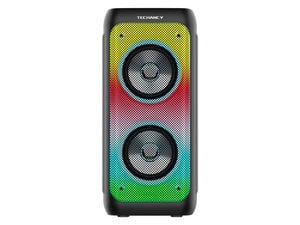 Techancy draadloze Bluetooth-luidspreker TH2637, 2 * 4 inch luidspreker, TWS stereogeluid, led-lichtritmes,