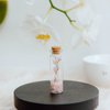 Wish bottle love card rosequartz