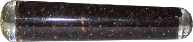 Orgone Smooth Massager Garnet with Flower of Life