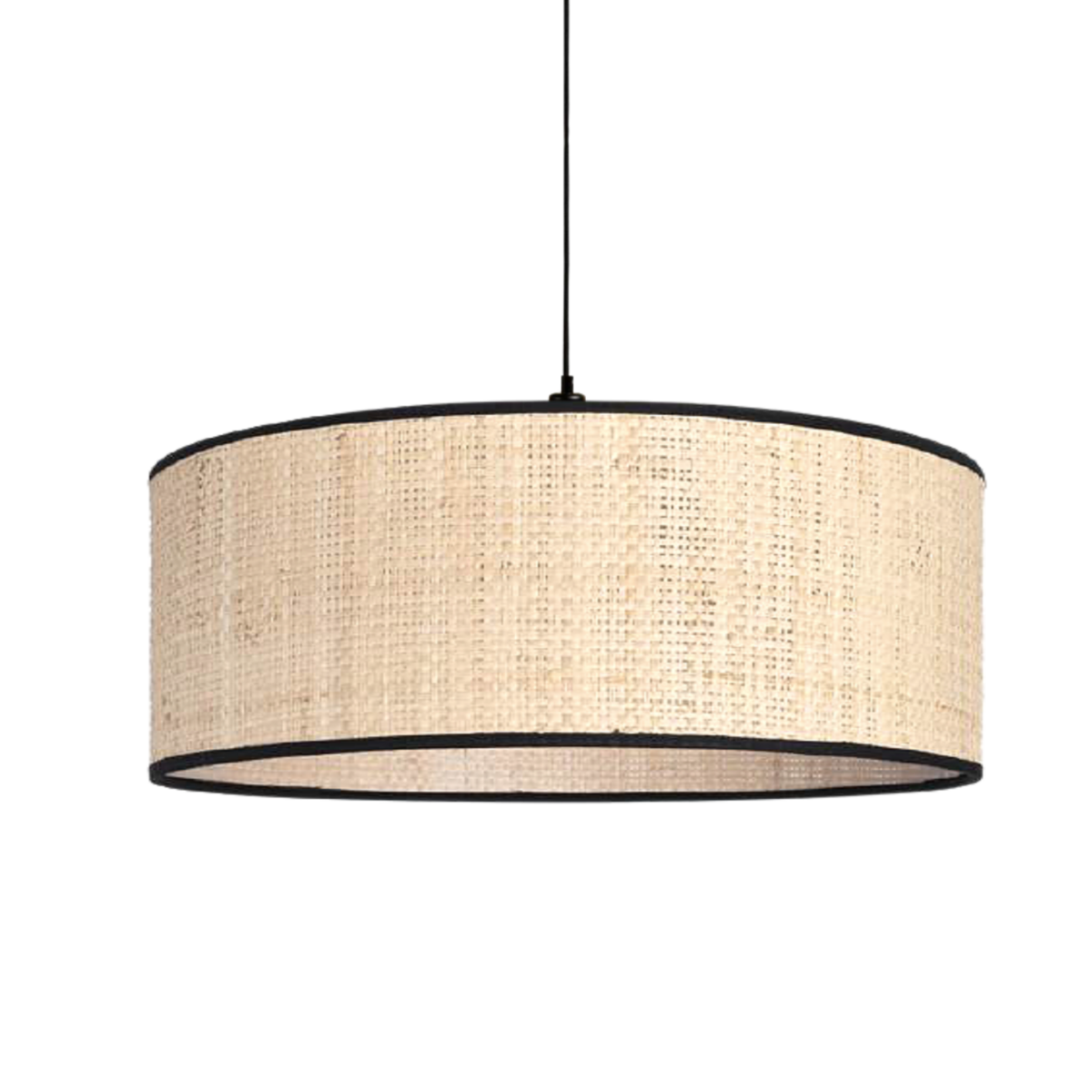 Lampada a sospensione decorativa rotonda PIANA in rafia