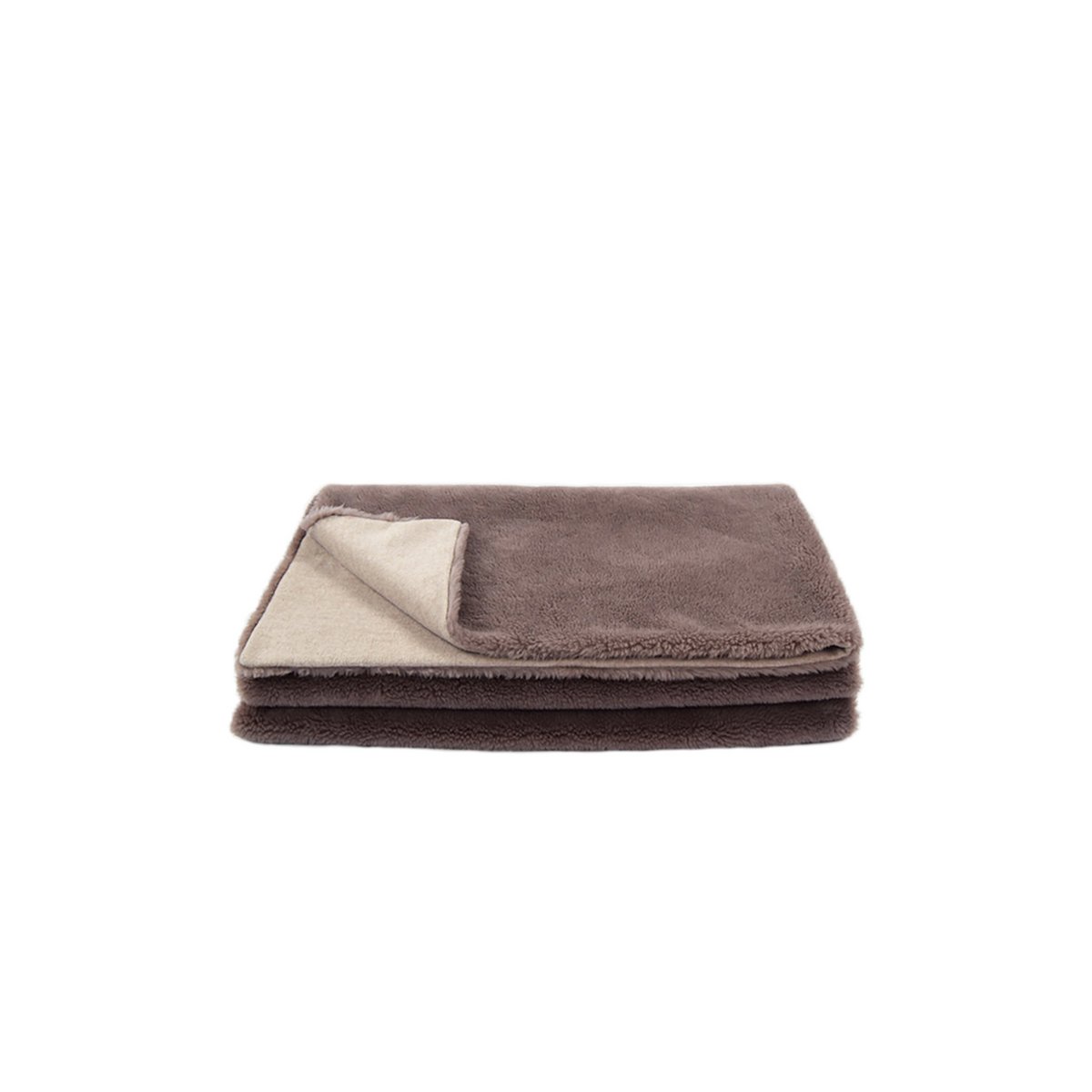 Plaid Świadoma Wełna Taupe