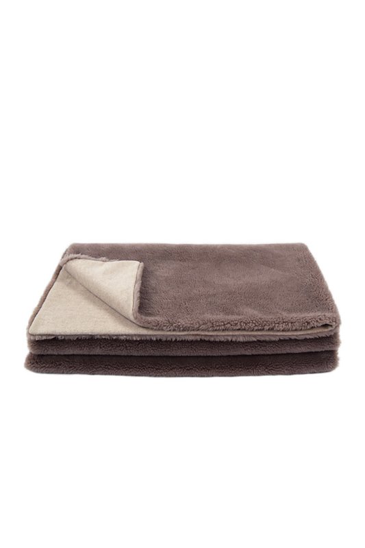 Plaid Conscious Wool Taupe