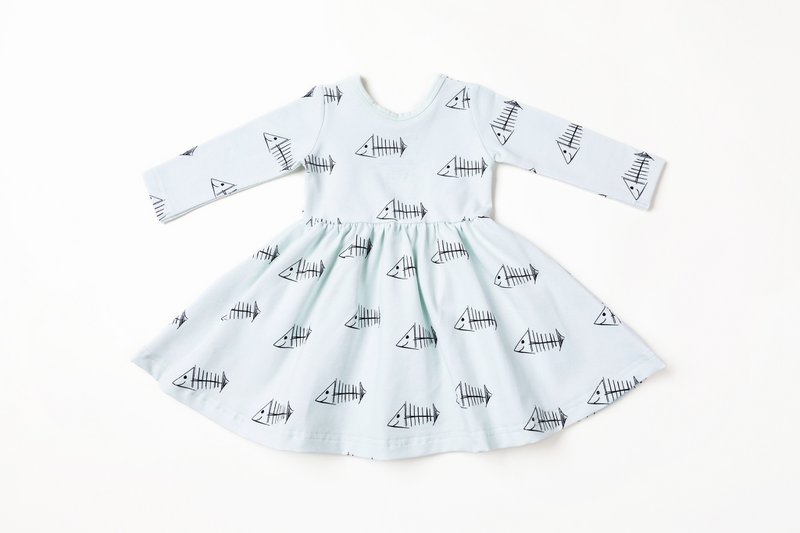 Long-Sleeved Dress with Ernst the Fish