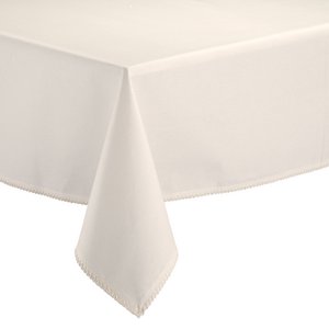 Ivoorkleurig Delia gerecycled tafelkleed 170 x 300