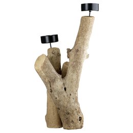 Fyrfadsstage naturfarve H. 25 cm, VE 6