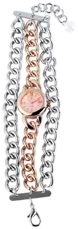 Timento women's watch with metal chain bracelet