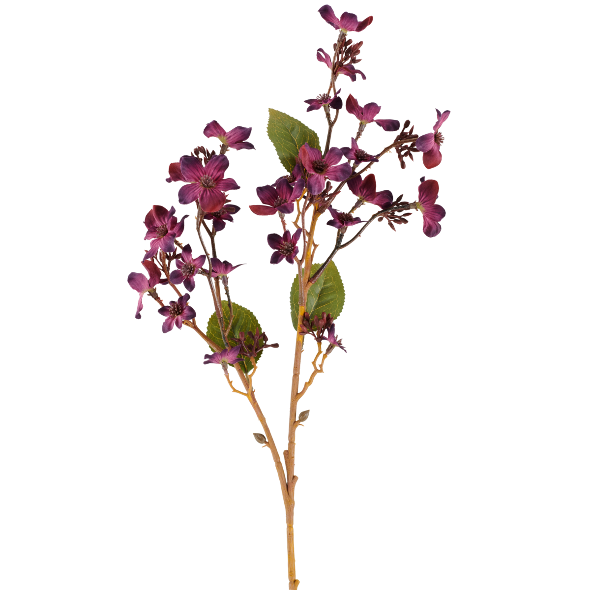 Kunstbloem Vernicia Fordii 63 cm bordeaux