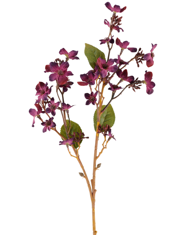 Kunstbloem Vernicia Fordii 63 cm bordeaux
