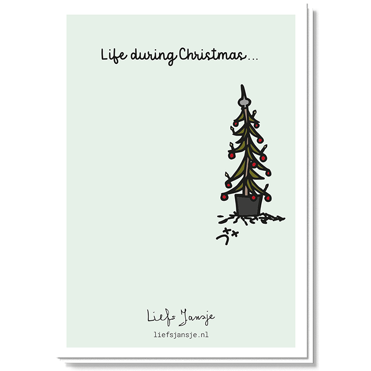 Humor kerstkaart | Christmas life