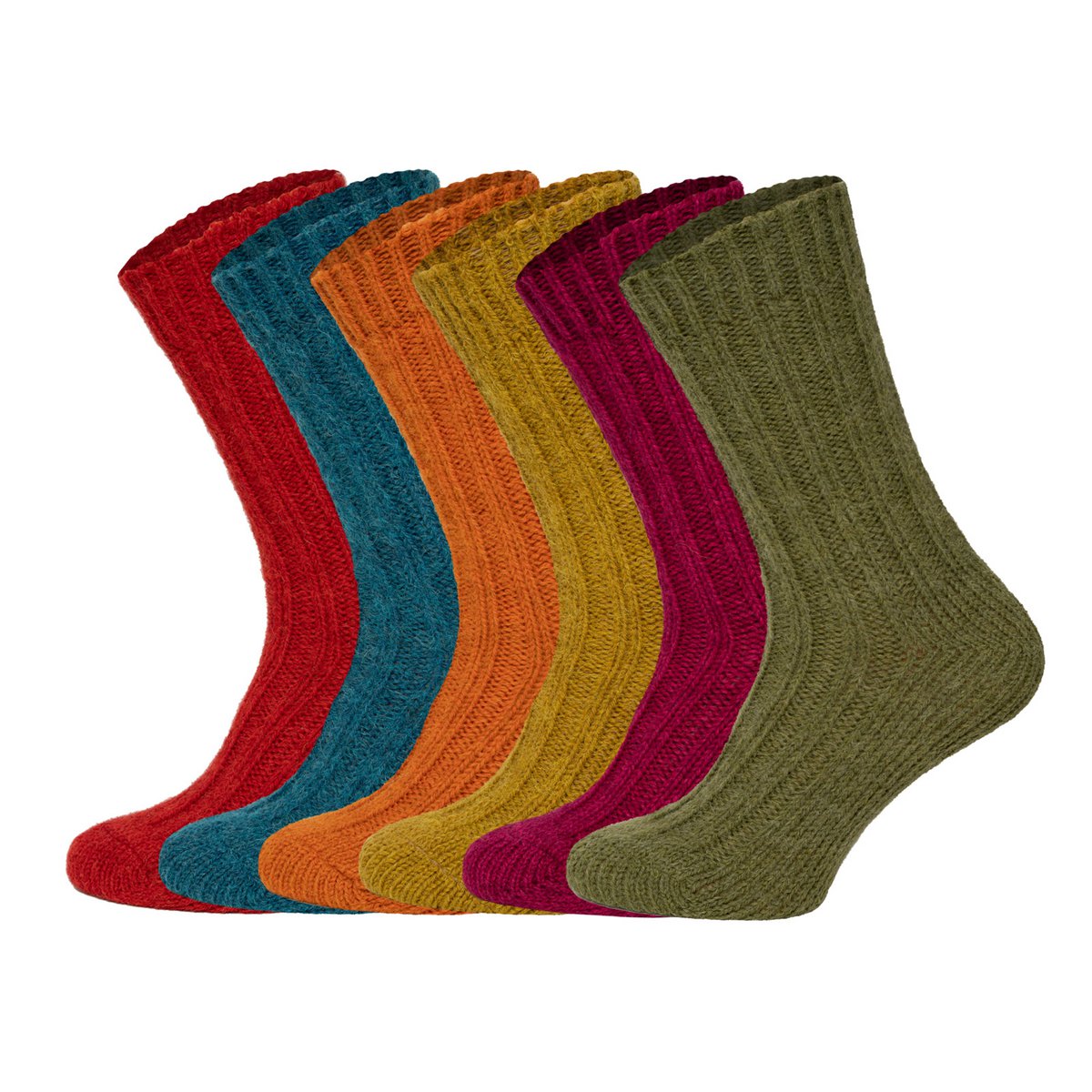 2 paires de chaussettes alpaca colorées "couleur"