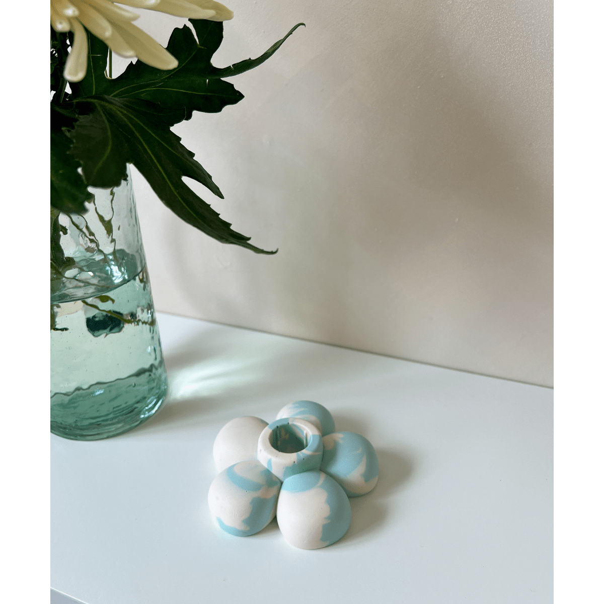 Peony Candle Holder - Swirl