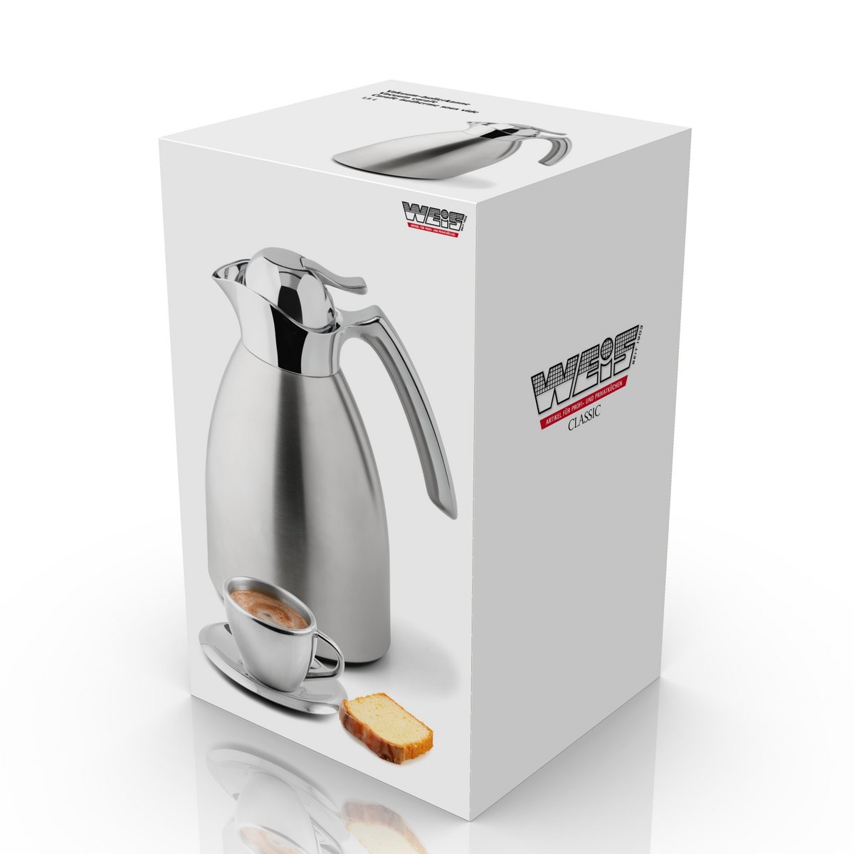 Vacuum jug stainless steel / glass 1.5 L