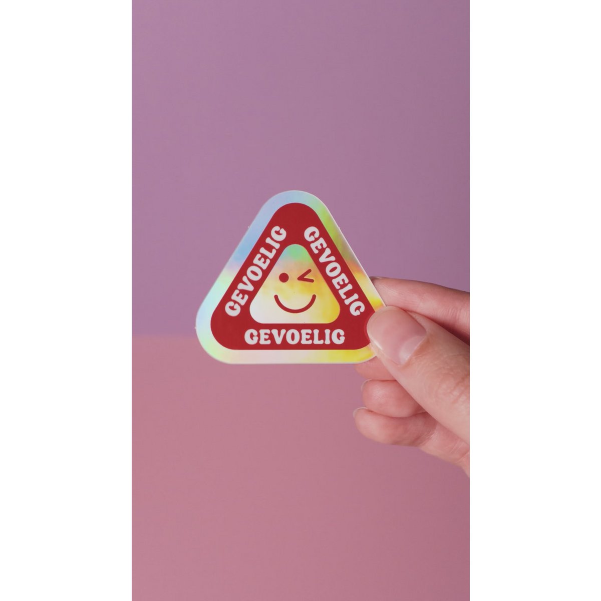 Sticker ‘Gevoelig’ - Holografisch