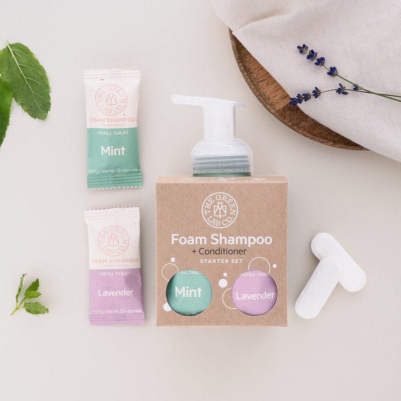 Basic Starter Set Shampoo Tablets Mint and Lavender