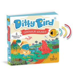 Książka dźwiękowa Ditty Bird Baby: Dźwięki dinozaurów