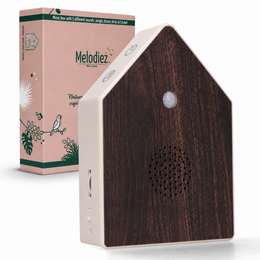 Melodiez Deluxe - Box Incl. Batteries and 5 Natural Bird, Ocean, Cricket and Jungle sounds - Bird Sound House with Sensor