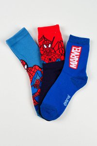 Lot of 96 Units | Pack 3 Spiderman Socks for Children | Officially Licensed Products | SUN CITY Group
