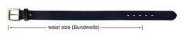 Leonardo Verrelli genuine leather belt, dark blue, can be shortened, 140 cm