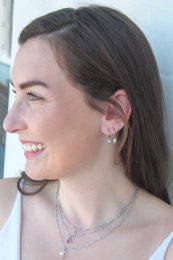 Necklace Moonstone & Sunstone - Silver