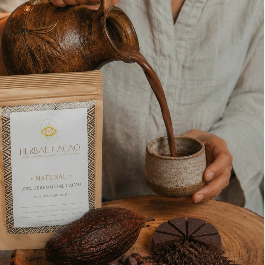 100% Ceremonial Cacao | Natural (10 pieces)