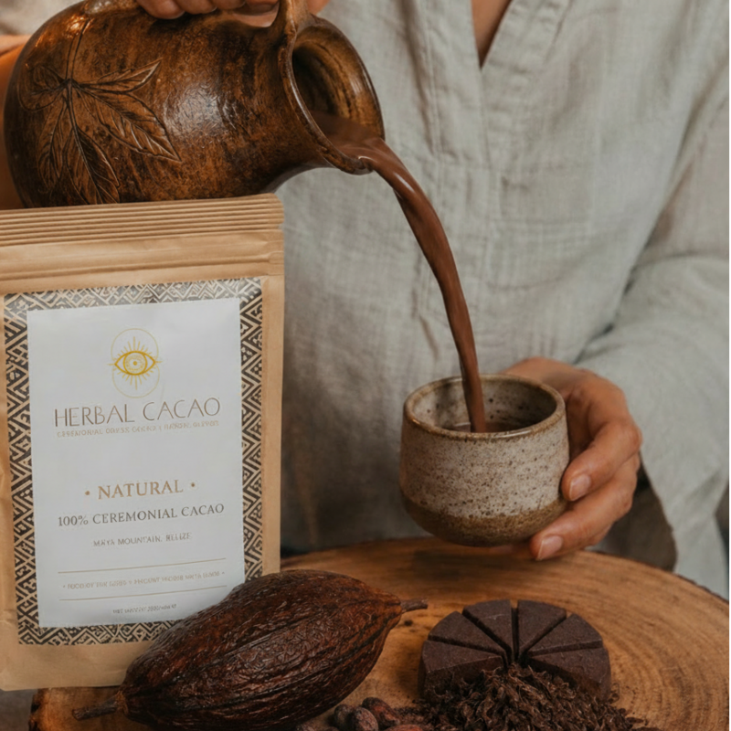 100% Ceremonial Cacao | Natural (10 pieces)