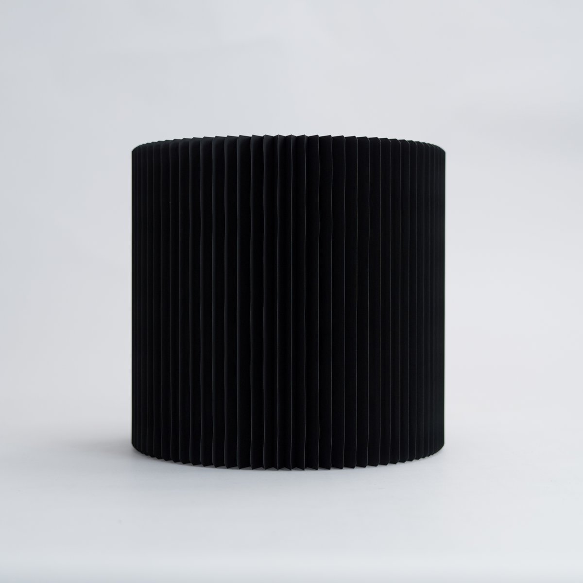 Foldable Circular Paper Table - Black