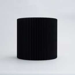 Tavolo pieghevole in carta circolare - nero