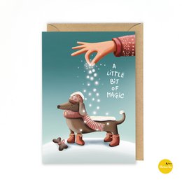 Tarjeta de Navidad - Snowdog