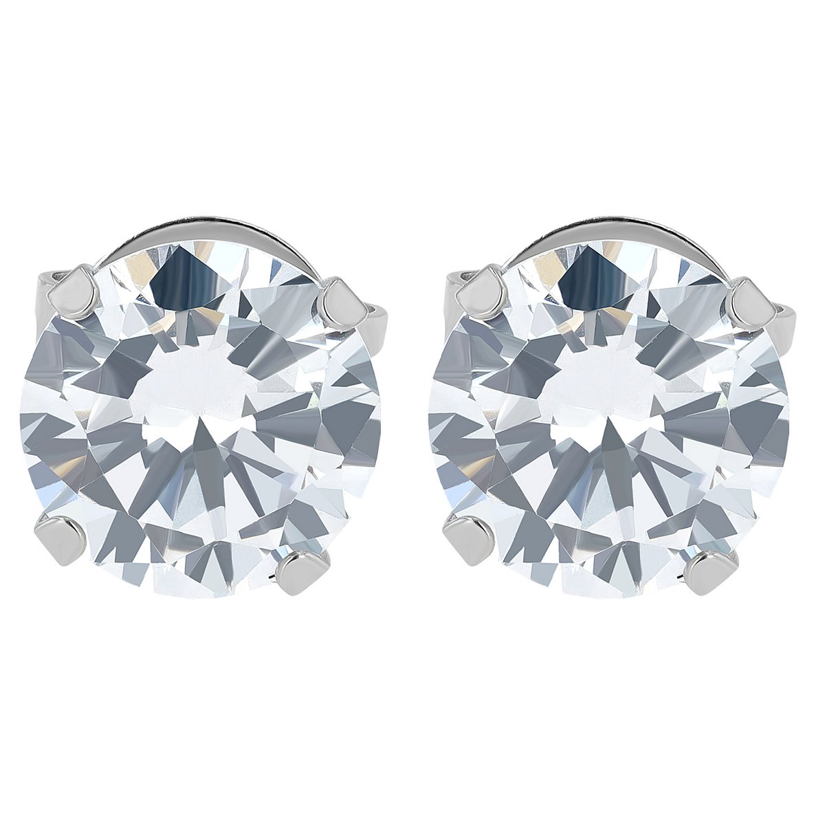 Giulia Luna stainless steel stud earrings in box