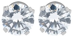 Giulia Luna stainless steel stud earrings in box