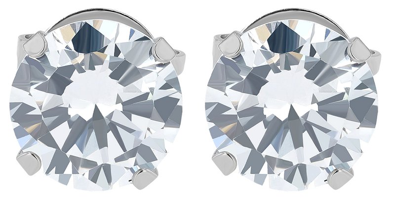 Giulia Luna stainless steel stud earrings in box