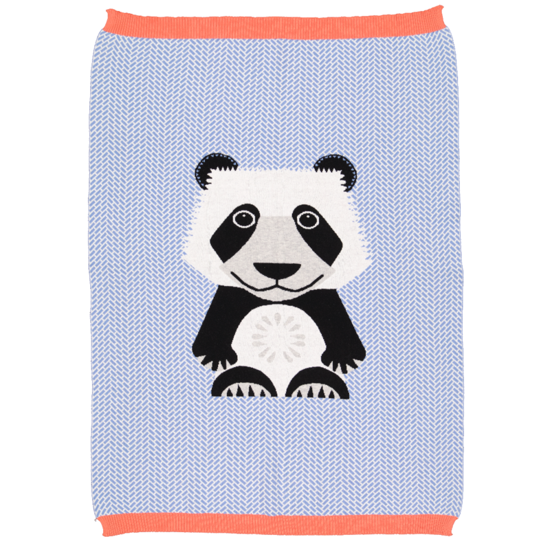 panda strik tæppe