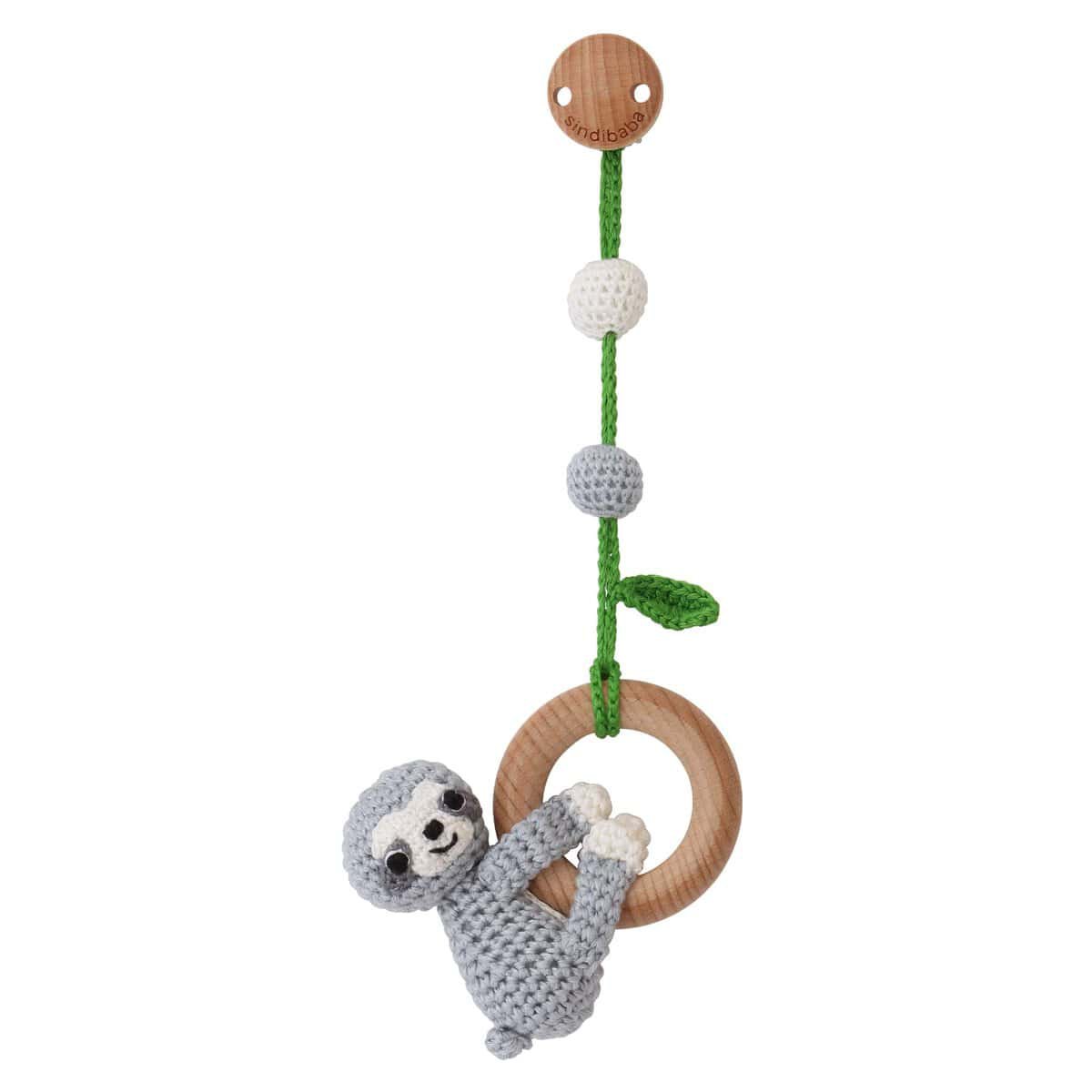 Bradipo giocattolo sospeso 3in1 SLEEPY in grigio