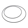 Metalen ring, 20cm, zwart