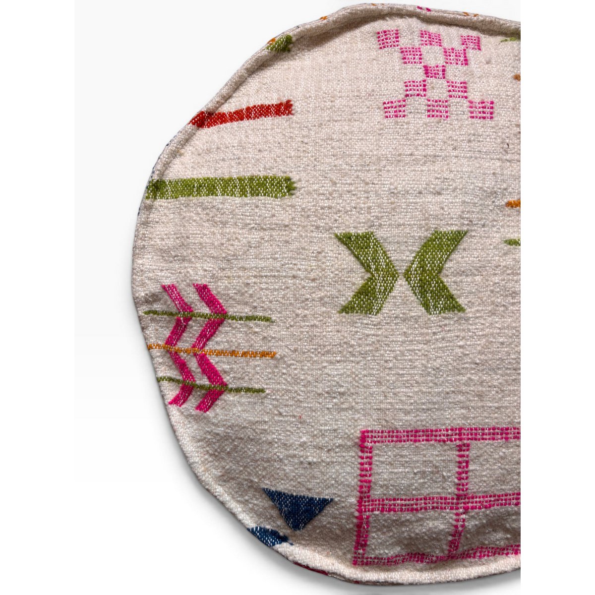 Coussin de sol - Ligne Colorée Ronde - Yalia