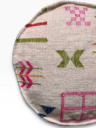 Coussin de sol - Ligne Colorée Ronde - Yalia