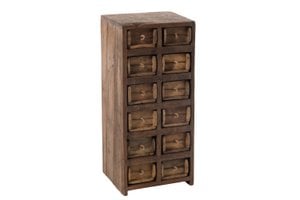 J-Line Kast 12 Laden Brut Gerecycleerd Hout Bruin
