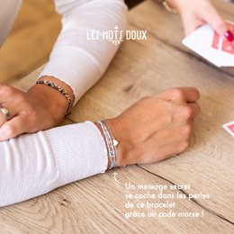 Morse Code Bracelet: Happiness