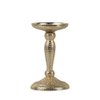 candlestick hammered champagne gold 16.5x10cm