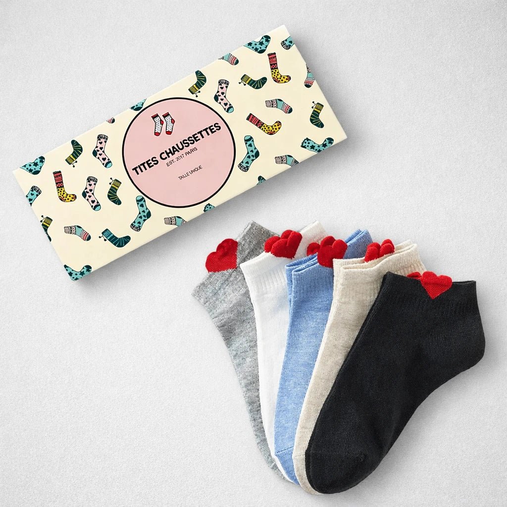 Pack de 5 Calcetines Mujer Corazon I 35-41