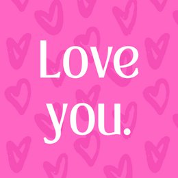 Forex tile 10x10cm - love you. - #101030008