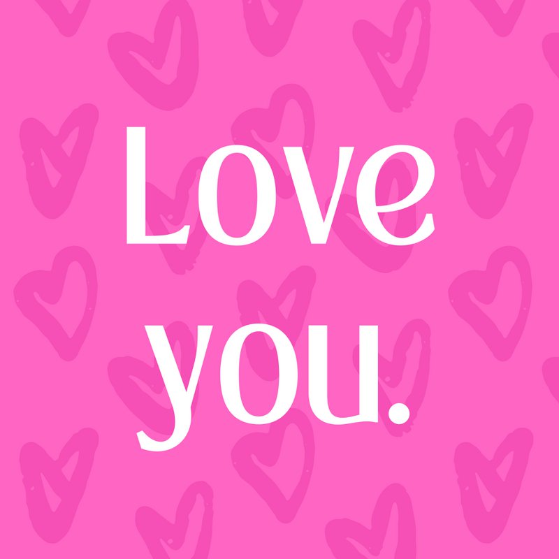 Forex tile 10x10cm - love you. - #101030008
