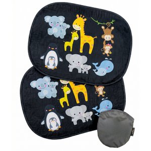 Car sunbread baby animals with mom