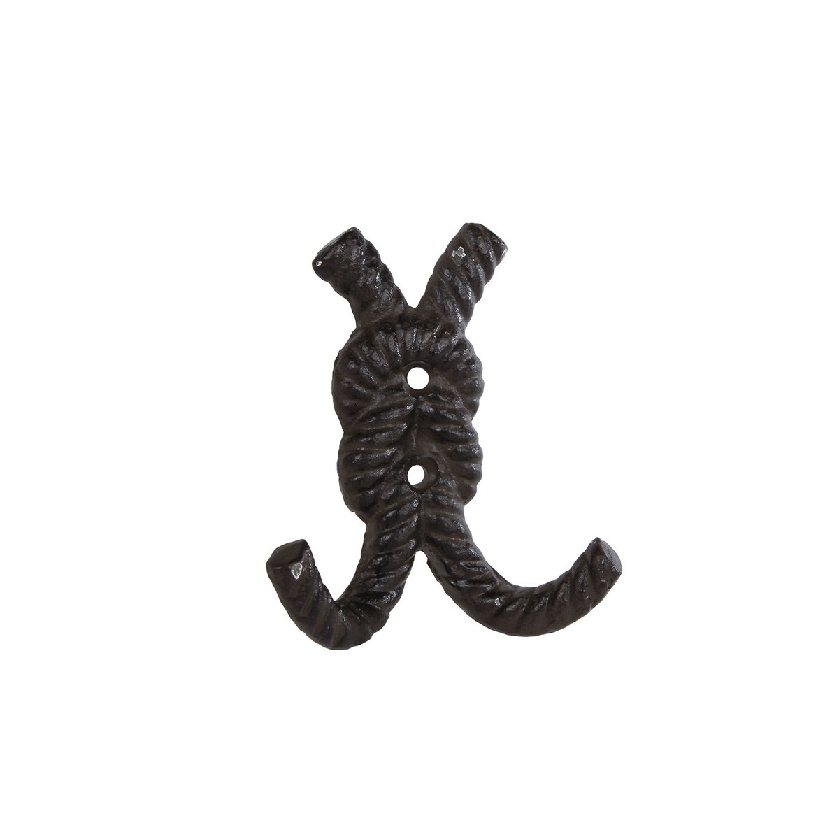 Wall hook Rope Knot brown metal