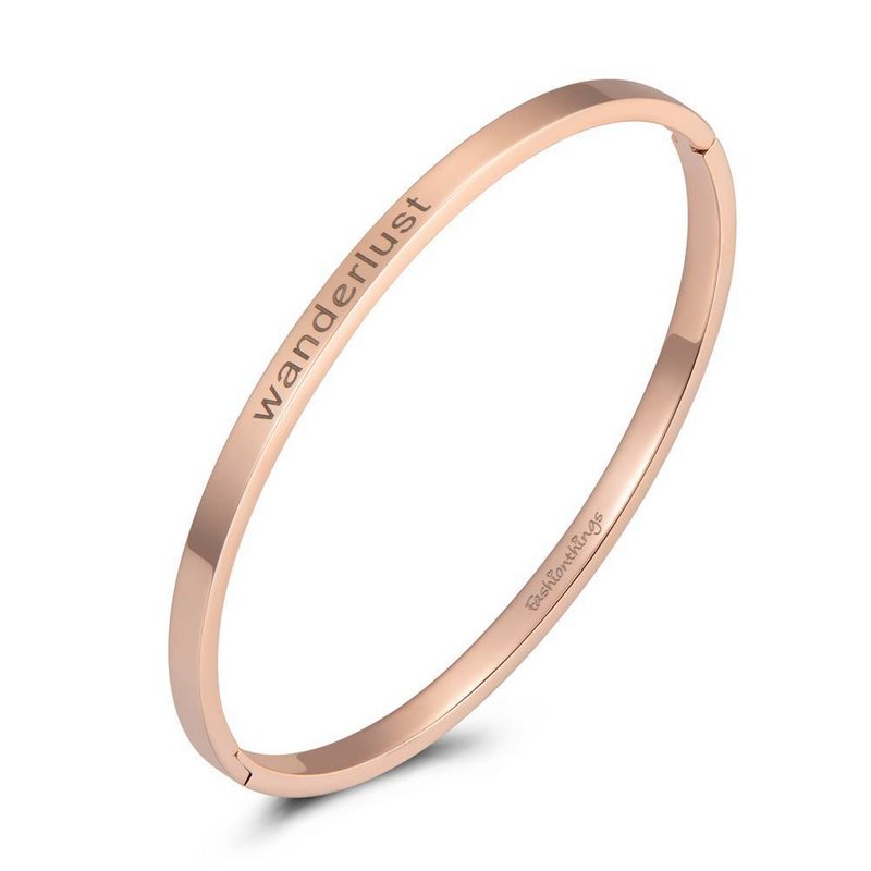 Jonc Wanderlust Rose Gold 4mm