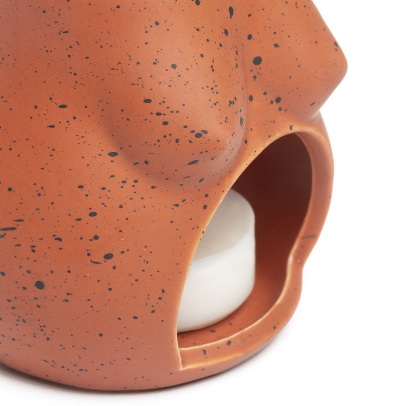 TITS TERRACOTTA OPENING CANDLEHOLDER HF
