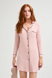 Bamboo Nightshirt in Pink